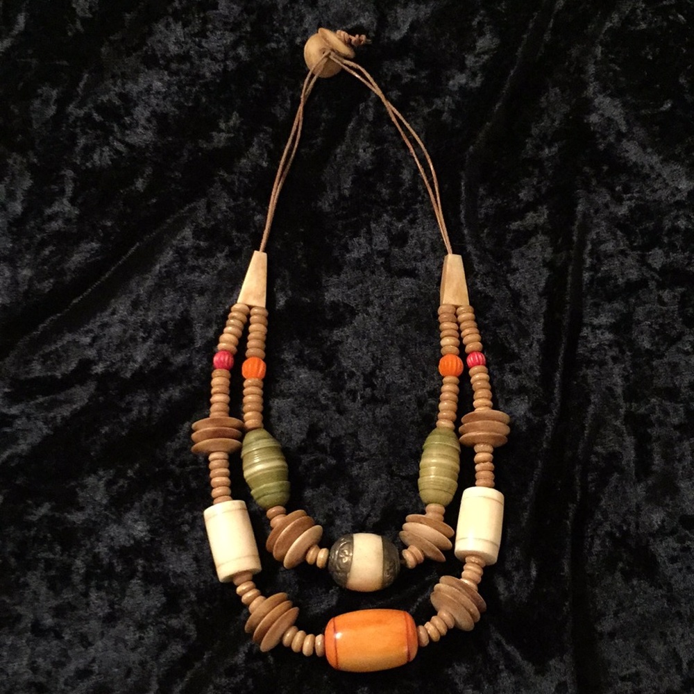 Vintage Boho Double Strand Necklace